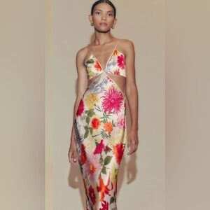 Reformation Poppies Silk dress